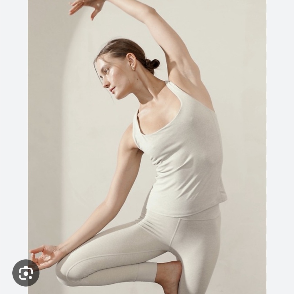 Athleta Cream Softluxe Built-In Bra Tank in Cream - Picture 5 of 14